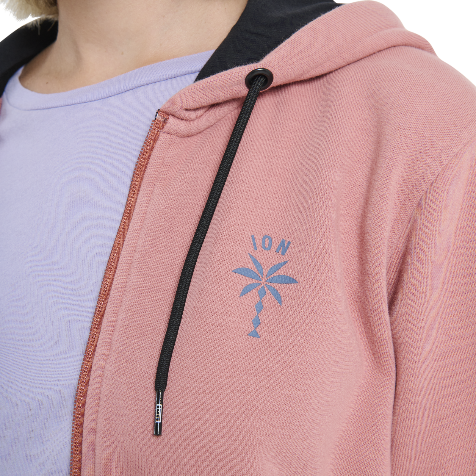 Sweat à Capuche Femme Silver Lake – Bleu Fleuri – Taille 16 – Zip Intégral – Excellent état
