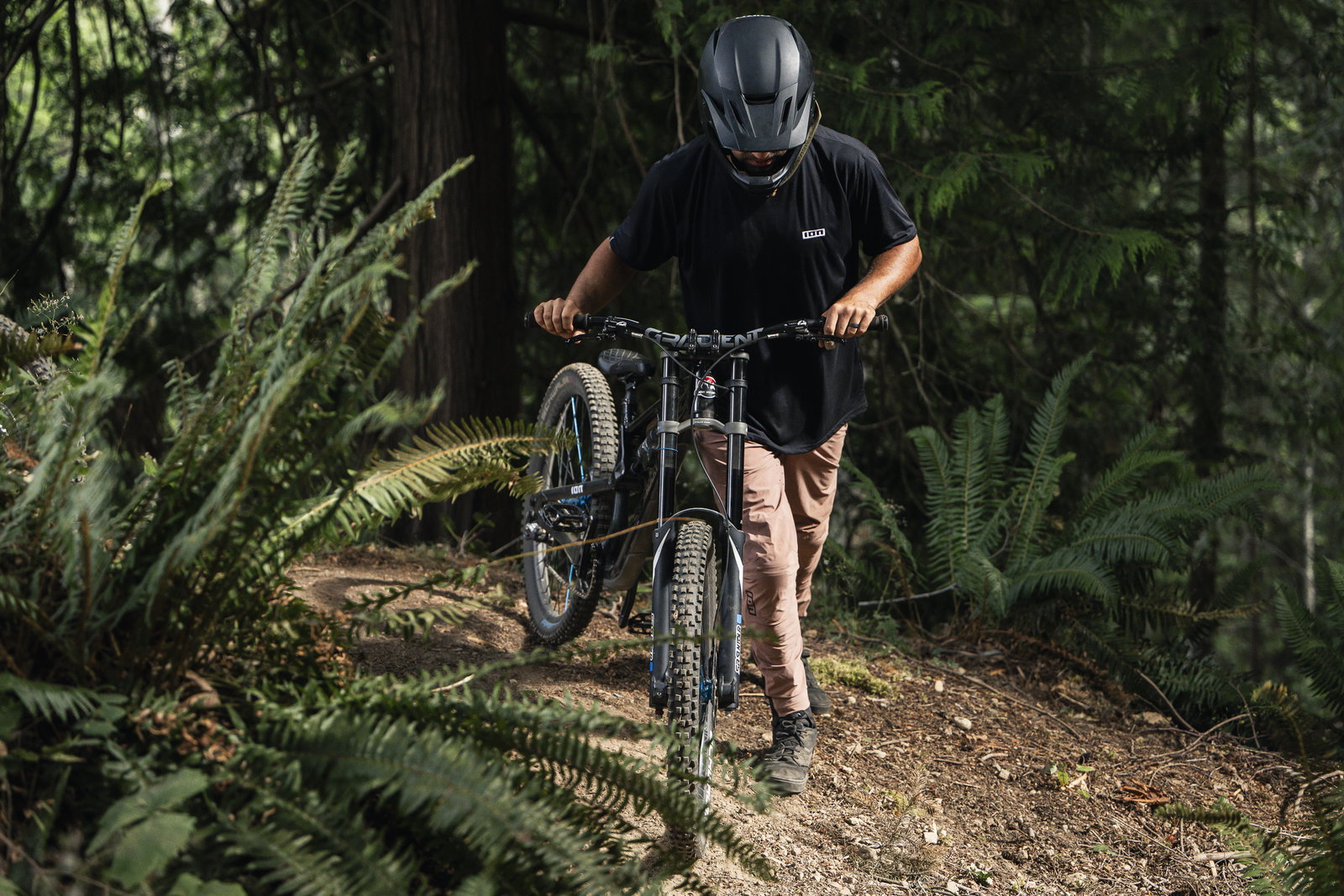 Setup Brchwood MTB Men's Mountain Bike Jersey in Charcoal Performance