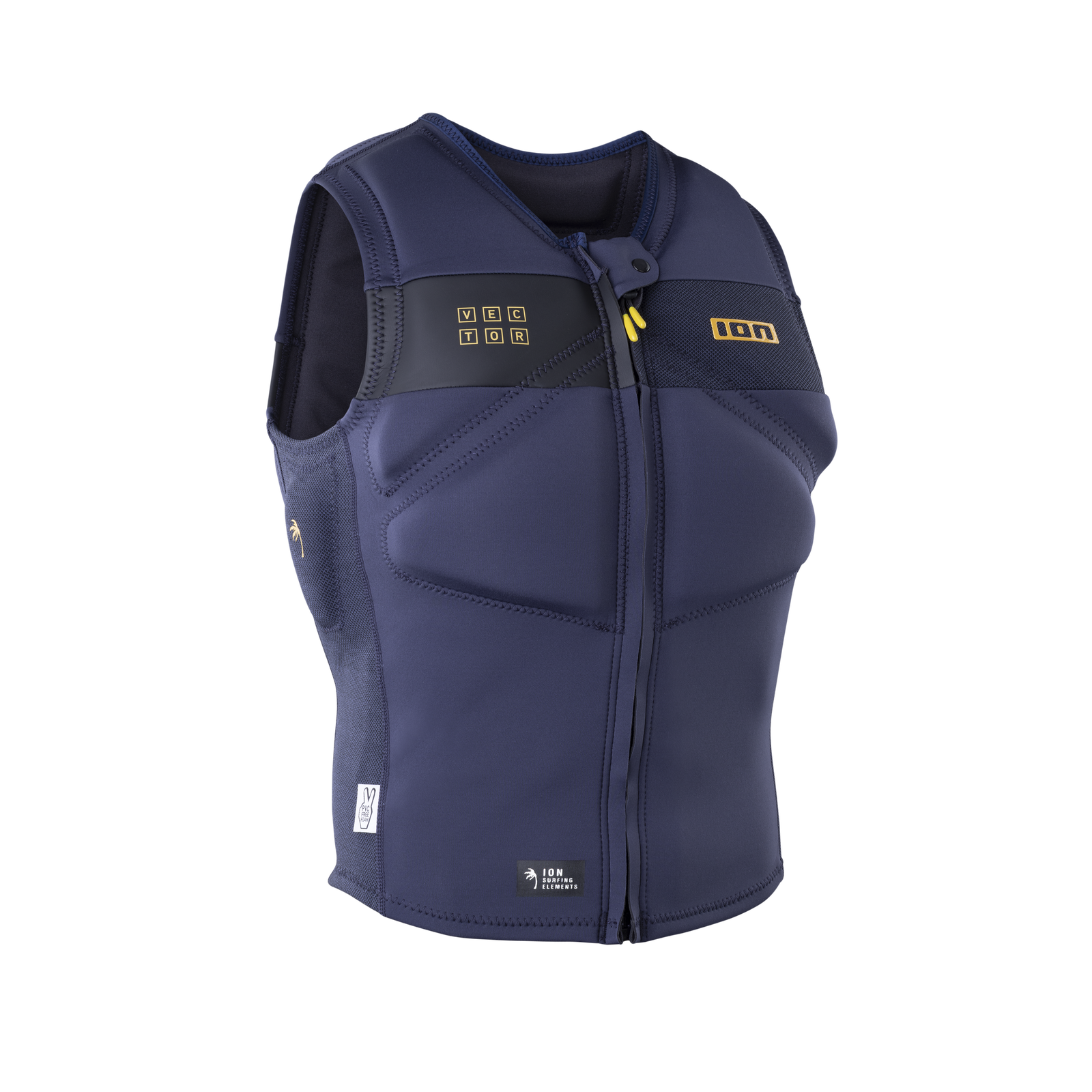 トップス WAVE BONDING FLARE VEST WAVE BONDING FLARE VEST (Col:BLK/BEG) -8/1(fri) CLARA SATIN