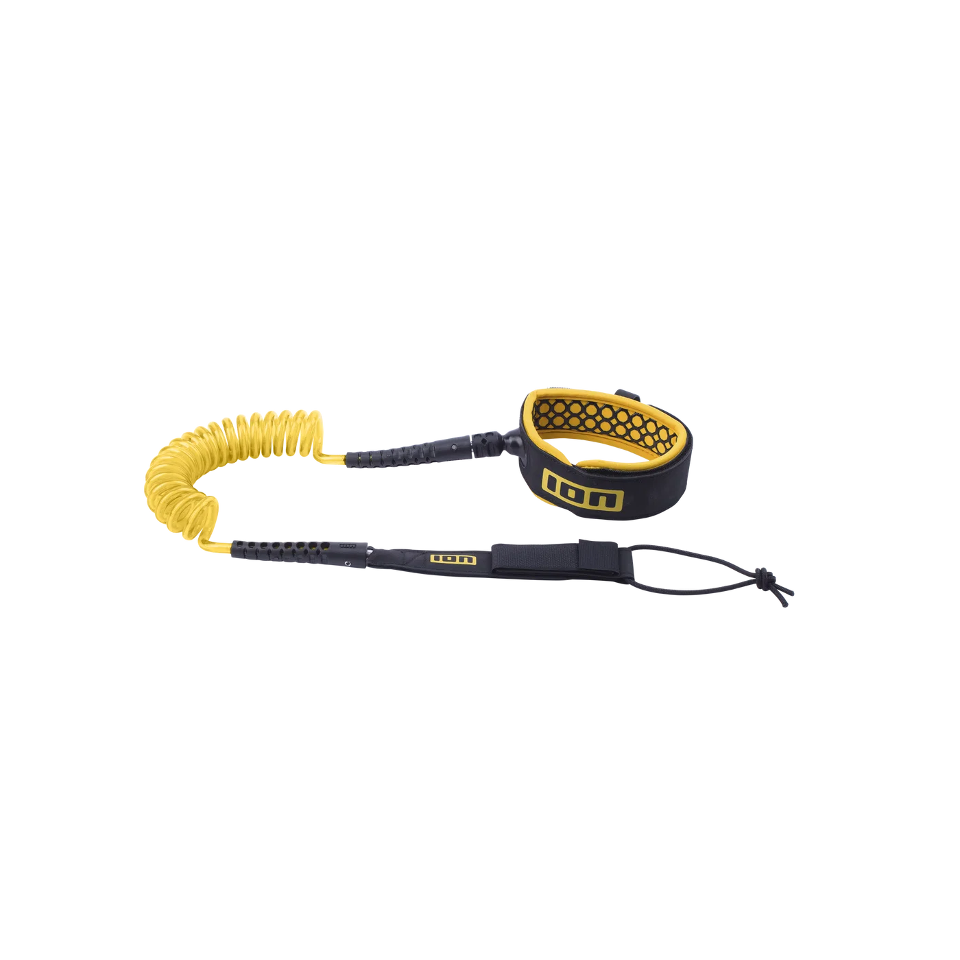 Wing Board Leash Core Coiled Knee — Mustard