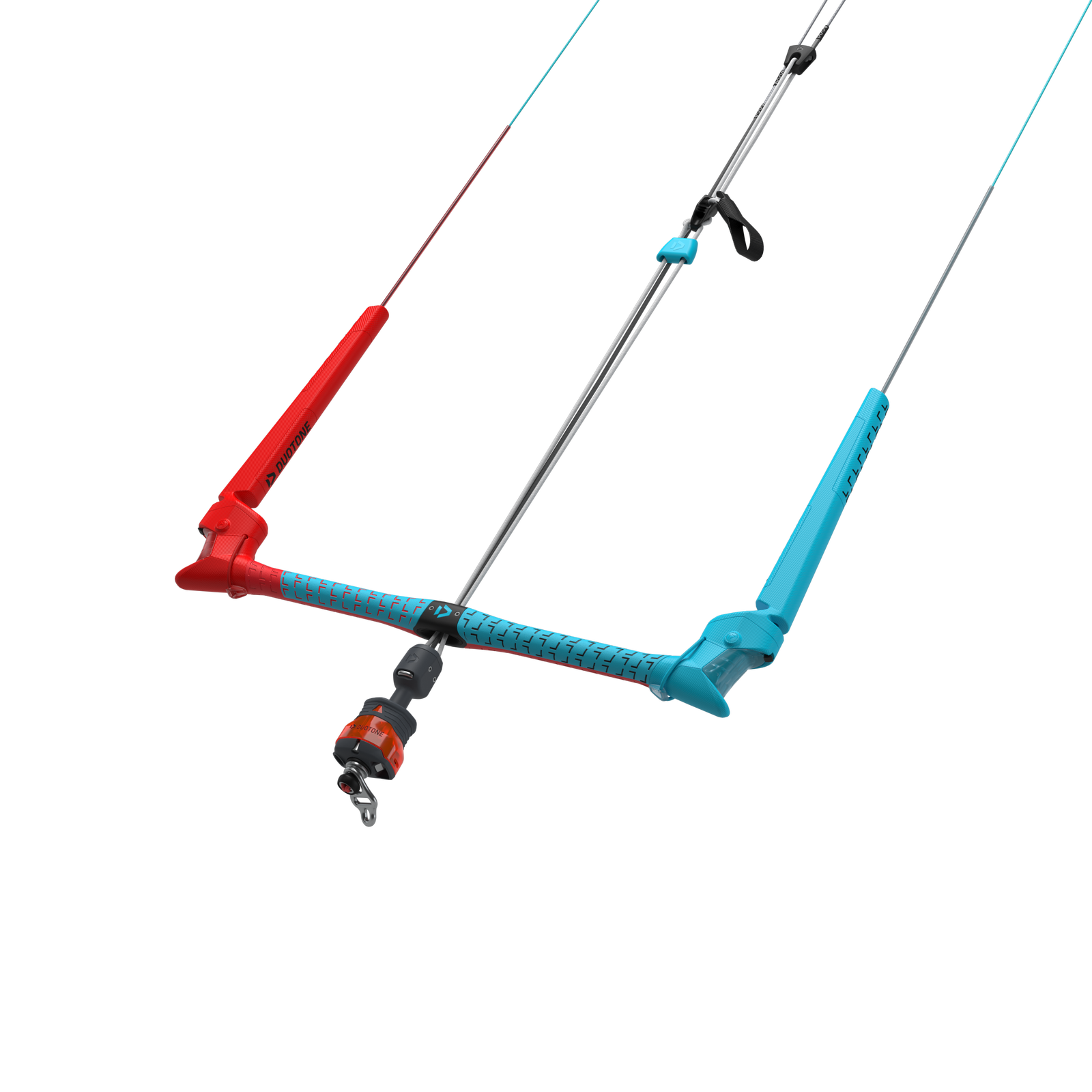 Duotone Kite Bar Trust Quad Control 2026 C54:turquoise/red