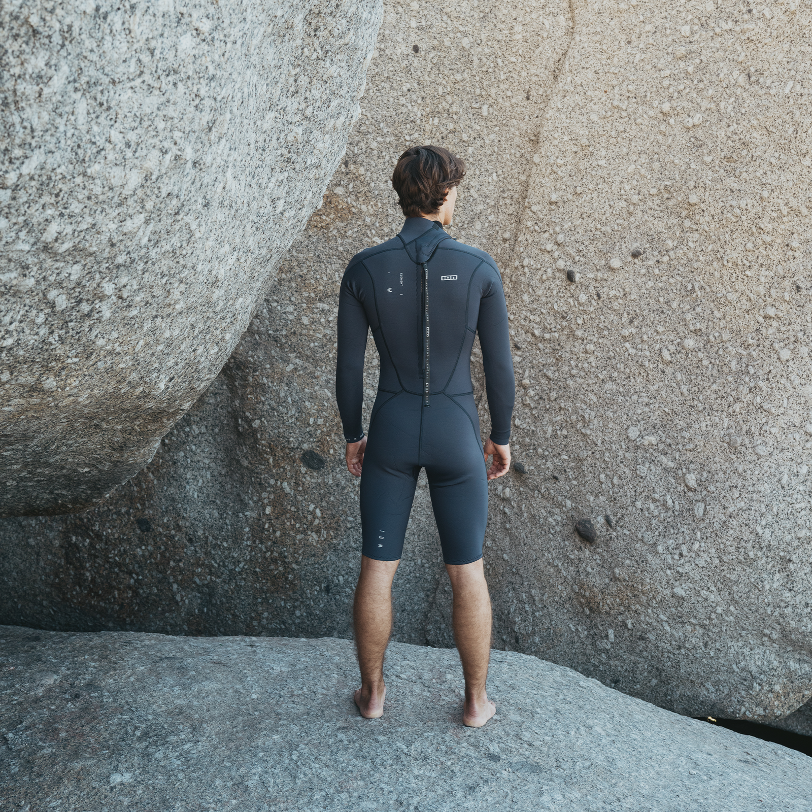 Element 2/2 Shorty Long Sleeve Front Zip Wetsuit Men | ION Water