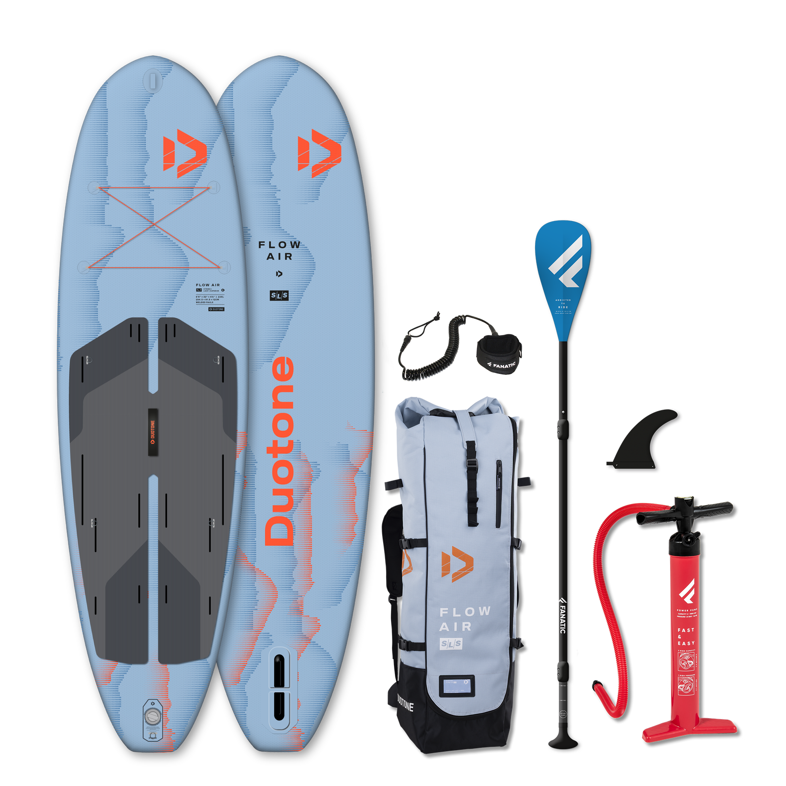 Duotone SUP Zestaw iSUP Flow Air SLS 2026 C54:cyan-blue