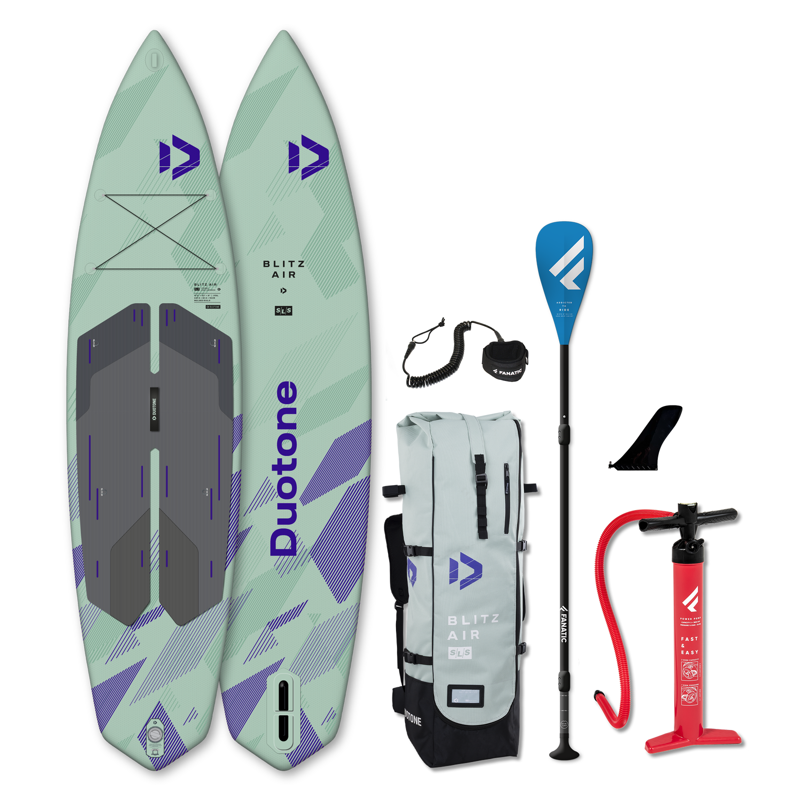 Duotone SUP Zestaw iSUP Blitz Air SLS 2026 C55:pale-green