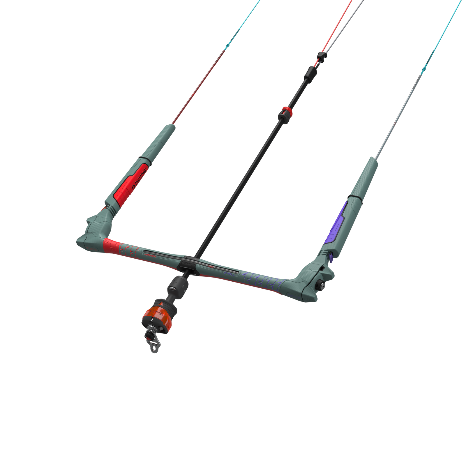 Duotone Kite Bar Click Quad Control 2027 C80:off-green/red