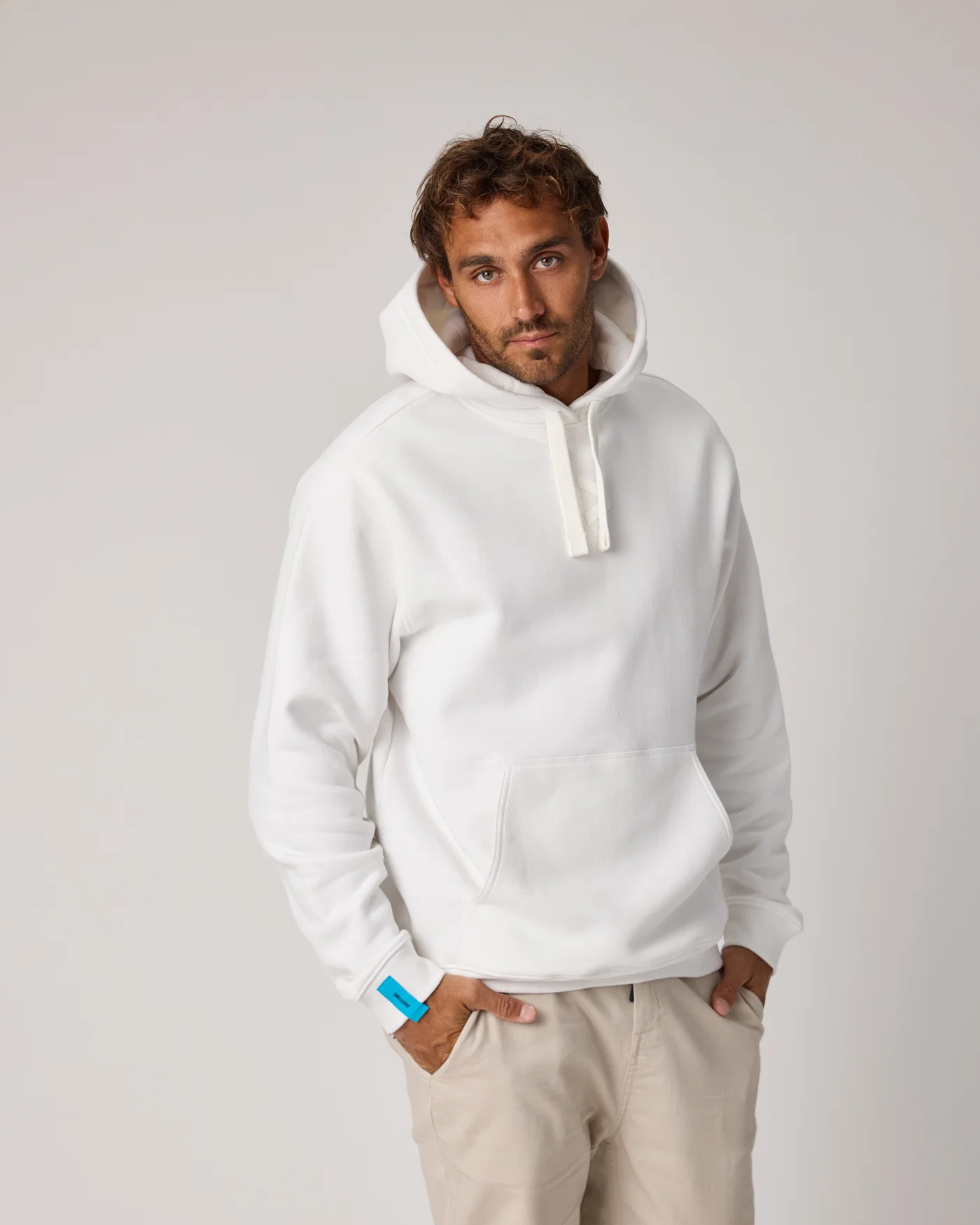 Hoody Signature Unisex — Peak white