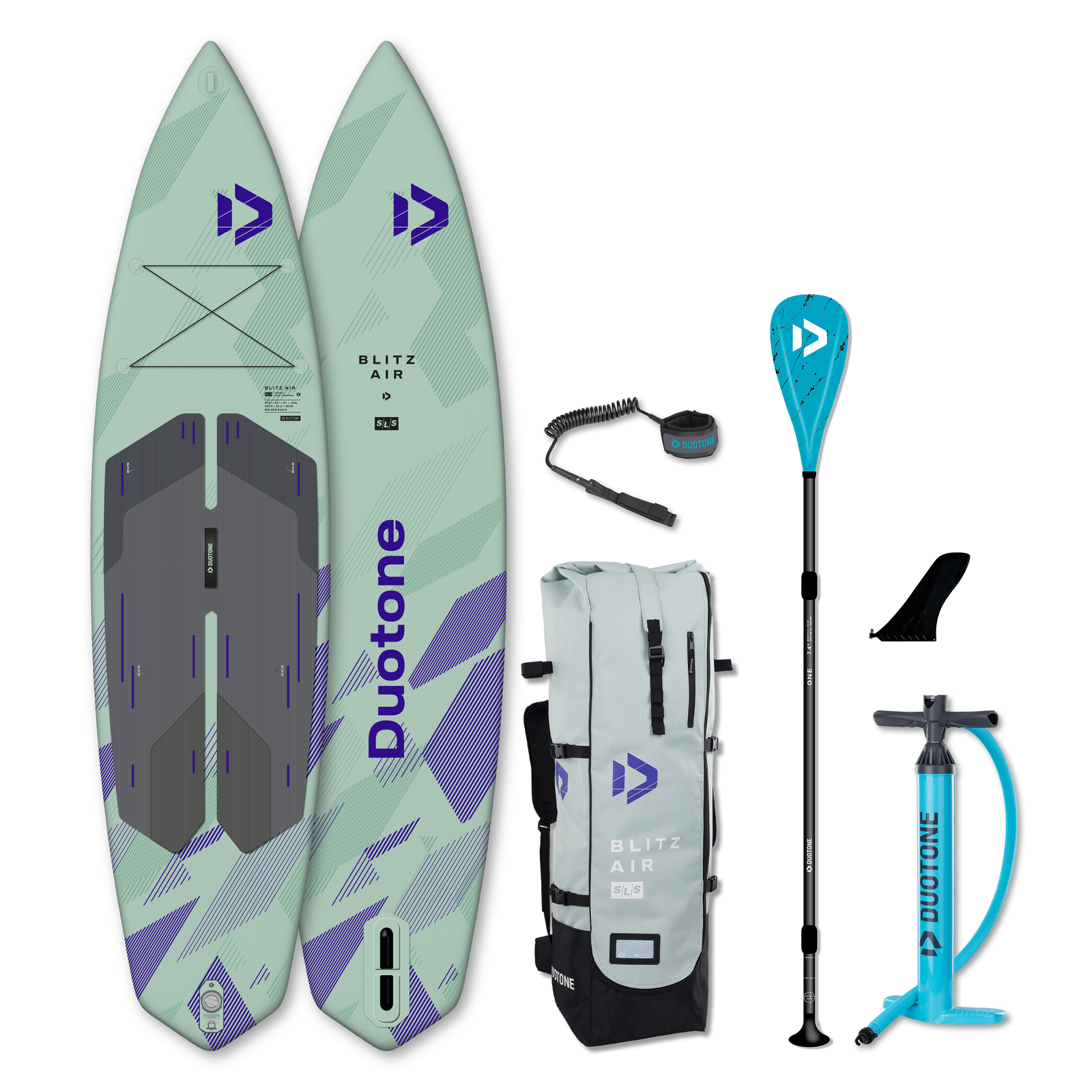 Duotone SUP Zestaw iSUP Blitz Air SLS 2026 C55:pale-green