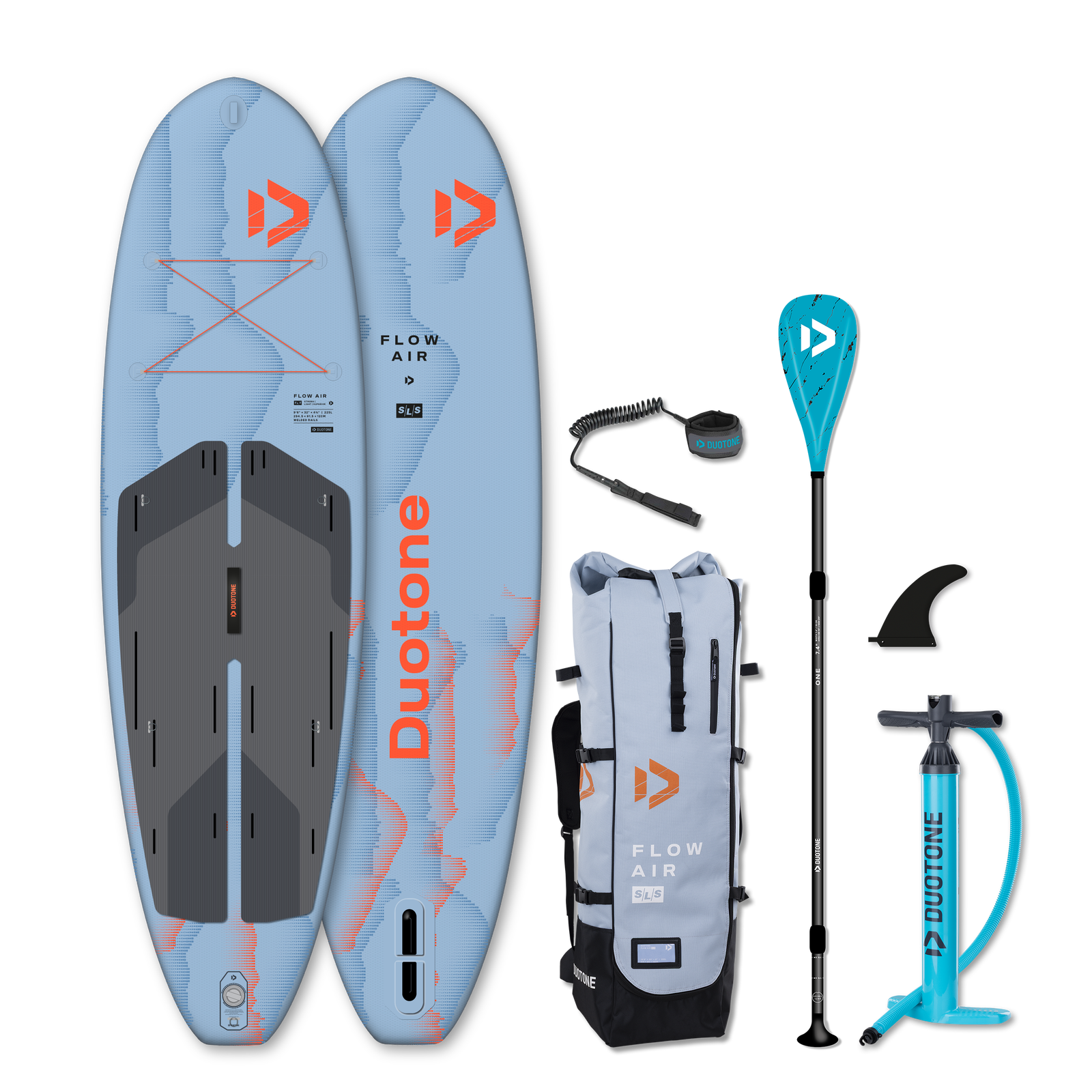 Duotone SUP Zestaw iSUP Flow Air SLS 2026 C54:cyan-blue
