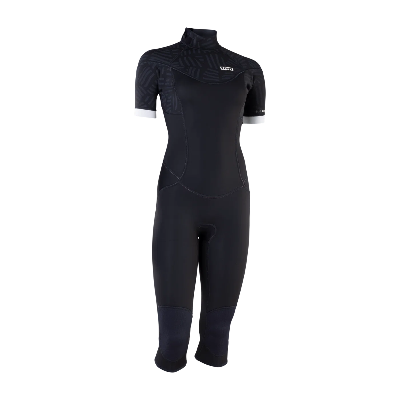 Element 3/2 Overknee Short Sleeve Back Zip Wetsuit Women — Black